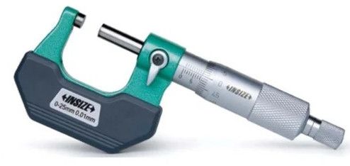 Insize Stainless Steel 0.1 Mm Outside Micrometer
