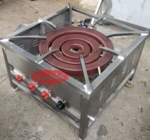 Biryani Gas Burner, Stainless Steel