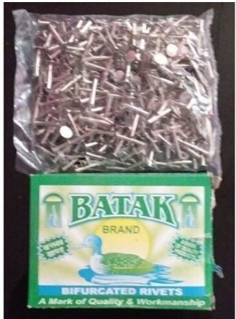 Metal Bifurcated Rivets Buttons, Color : Silver