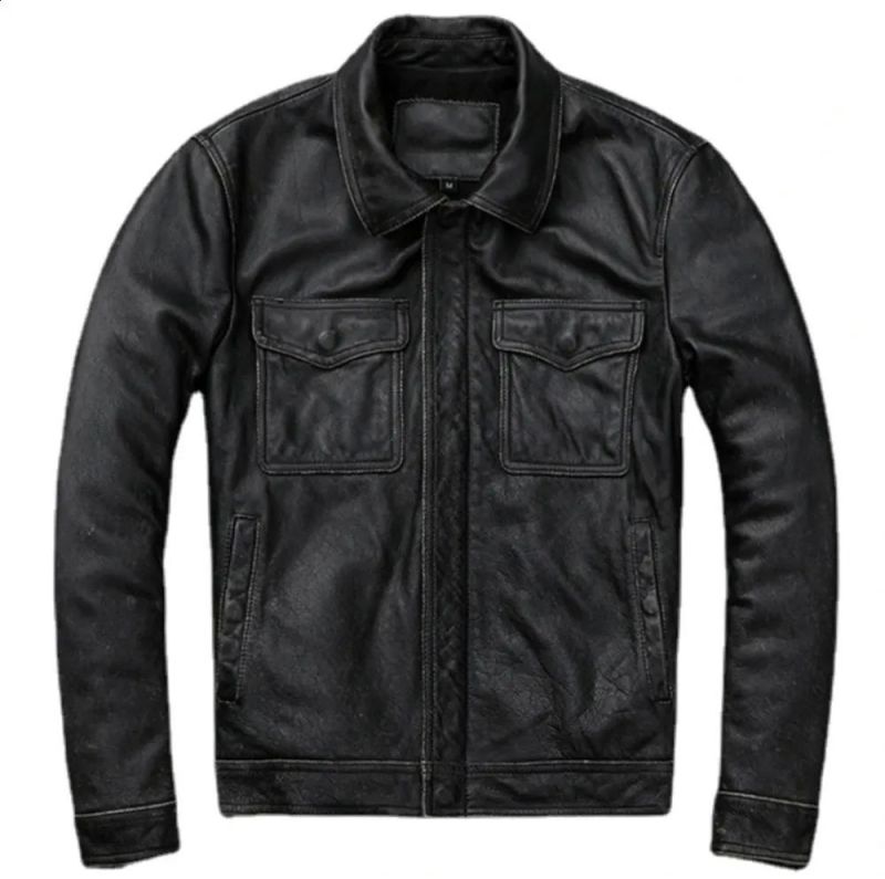 Mens Factory Made Leather Jacket