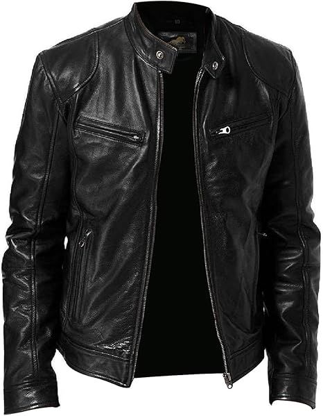 Mens Premium Lambskin Leather Jacket