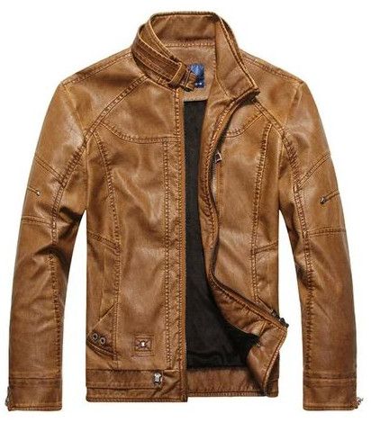 Mens Winter Leather Jacket