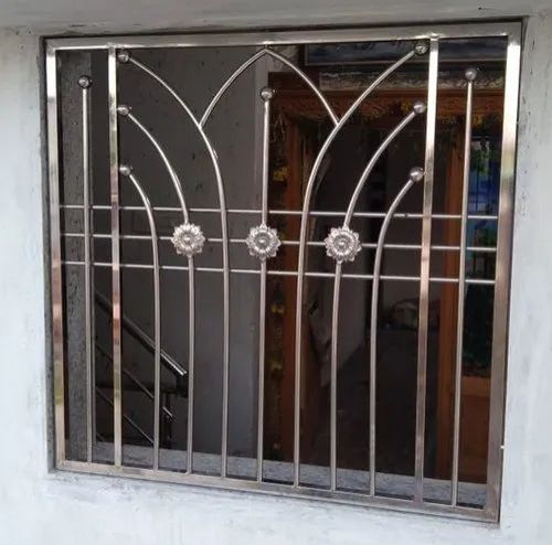 Polished Stainless Steel Window Grill