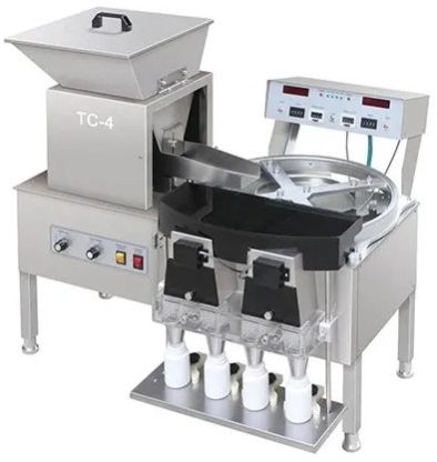 Tablet Counting and Filling Machine, Color : Silver