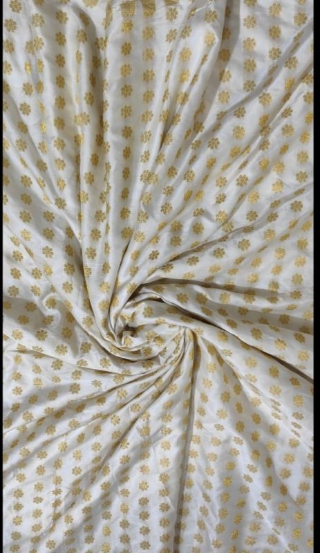 Flower Jari Jacquard Premium Dyeable Satin Fabric