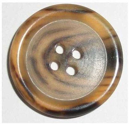 Plain Clothing Horn Button, Color : Brown, Packaging Type : Packet
