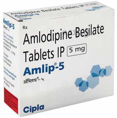 Amlip 5mg Amlodipine Tablet for Hypertension Treatment