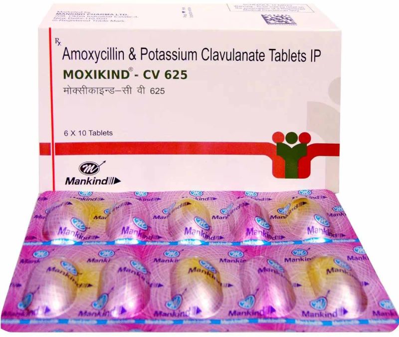 Moxikind CV 625mg Amoxycillin Clavulanic Acid Tablet