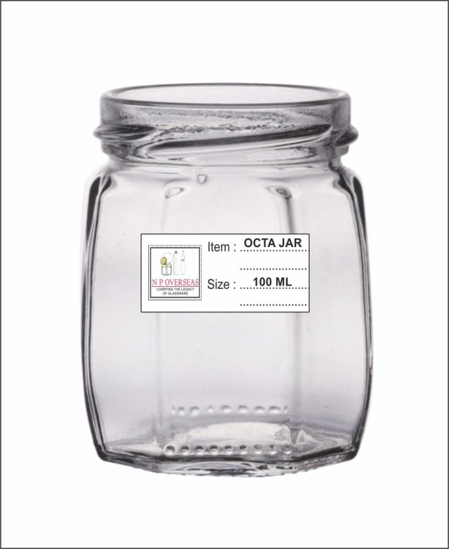 100 Ml Octa Glass Jar