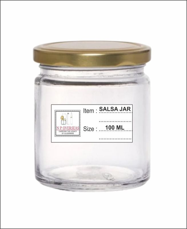 100 Ml Glass Salsa Jar