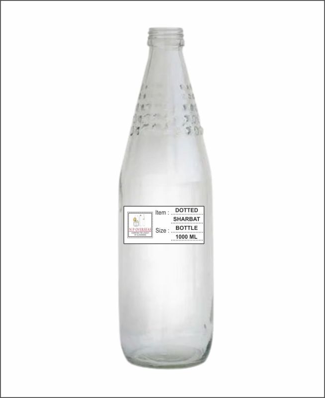 1000 Ml Dotted Sharbat Bottle