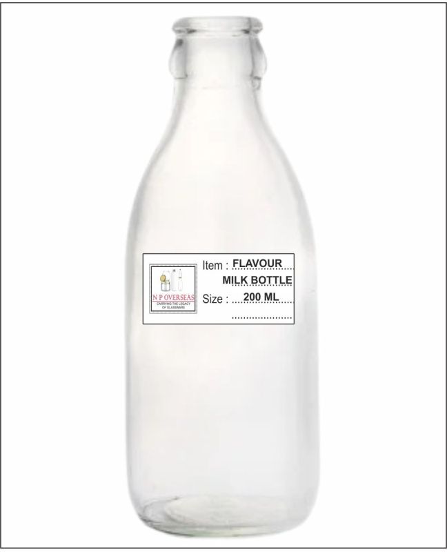 200 Ml Flavour Milk Glass Bottle