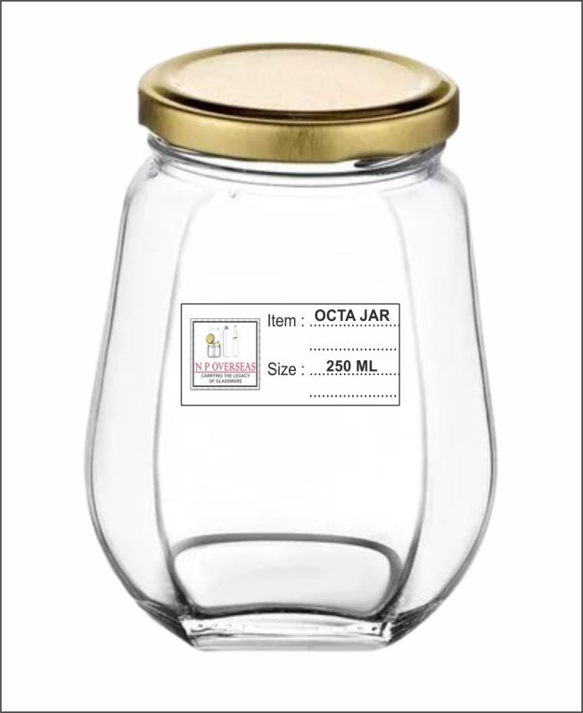 250 ml octa glass jar