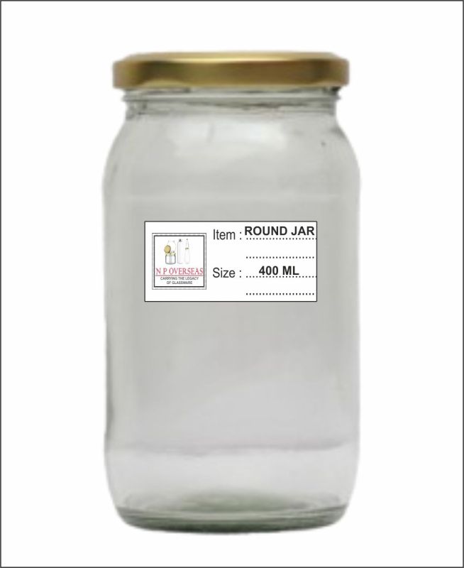 400 ml round glass jar