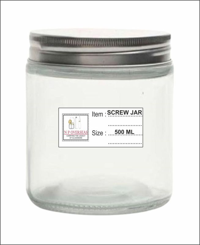 500 Ml Screw Glass Jar