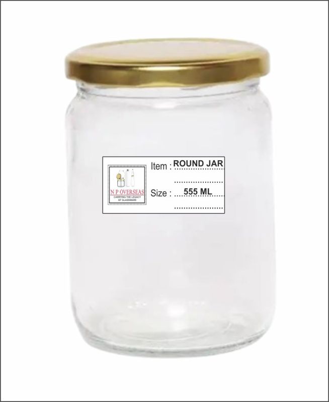 555 Ml Round (Salsa) Glass Jar