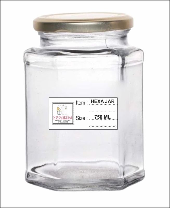 750 Ml Hexagonal Jar
