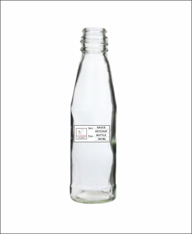 100 Ml Sauce Ketchup Glass Bottle