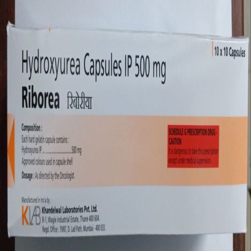 500mg Riborea Hydroxyurea IP Capsules