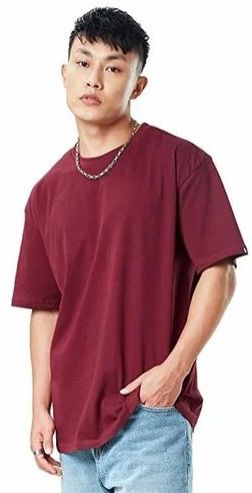 Mens Plain Oversized T Shirt