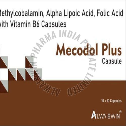 Mecodol Plus Vitamin B6 Capsules, Packaging Size : 10x10