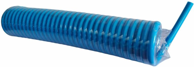 Blue PU Pneumatic Recoil Spring Hose