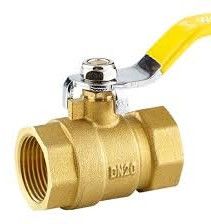 Brass Ball Valve, Color : Golden