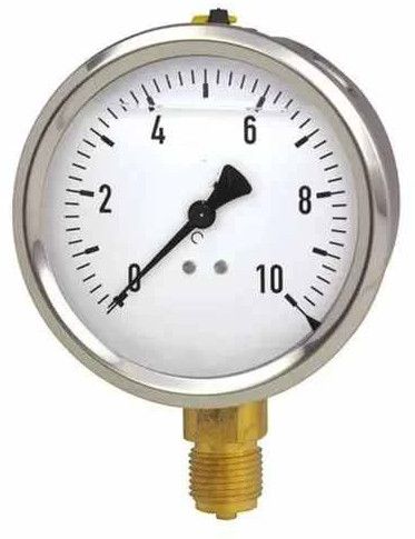 Glycerin Filled Stainless Steel Pressure Gauge