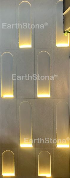 Natural Stone Modern U-shape Backlight Wall Cladding