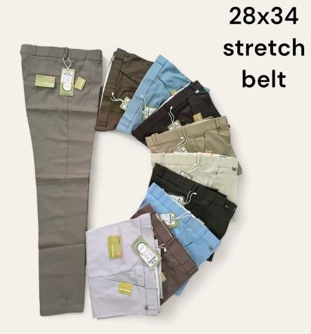 Mens Formal Pant Elastic Belt