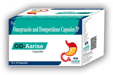 Omeprazole Domperidone Capsules OD Aarise, Packaging Size : 10x10
