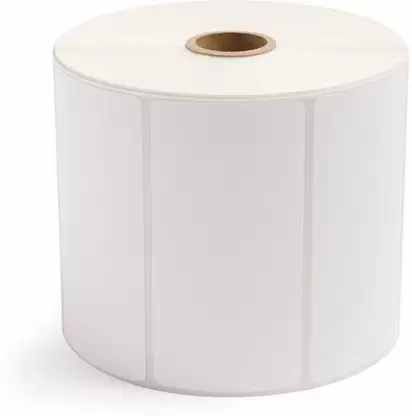 White Paper Barcode Label Sticker, Packaging Type : Roll