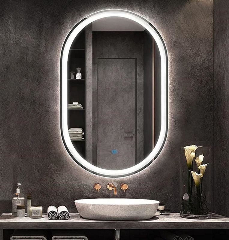 Capsule Shaped LED Glass Mirror