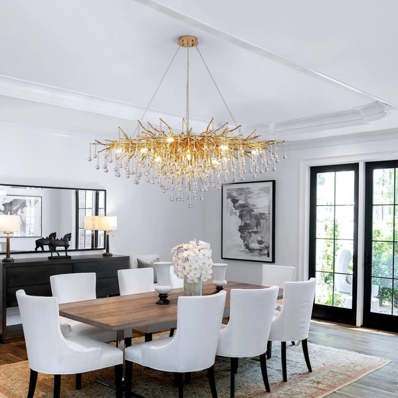 Raindrop Crystal Pendant Chandelier