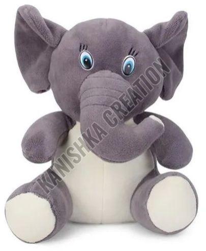 Plush Elephant Soft Toy, Color : Gray, Packaging Type : Plastic Bag