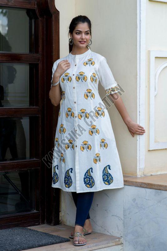 Ladies Hand Printed Cotton Kurti