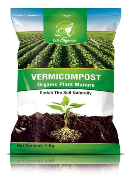 GK Organics Vermicompost Fertilizer (1 Kg)