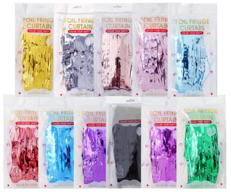 Party Fringe Foil Curtain