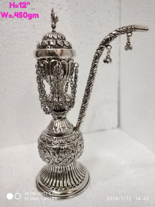 Antique German Silver Hookah 3