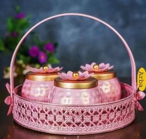 Basket with Jars