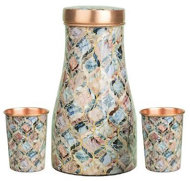 Copper Bottle Glass Set