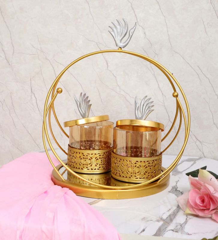 Decorative Tray with Jars