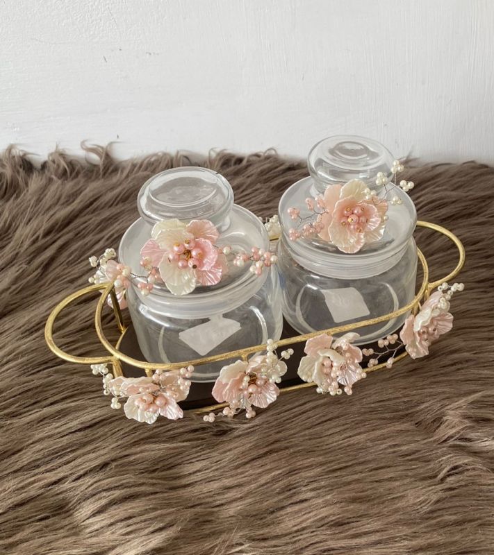 Fancy Tray with Jars Set