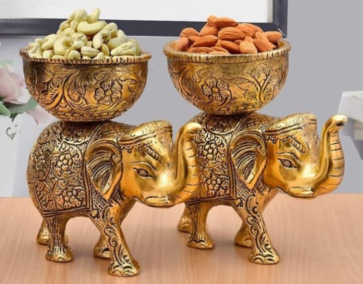 German Silver Elephant Bowls Set