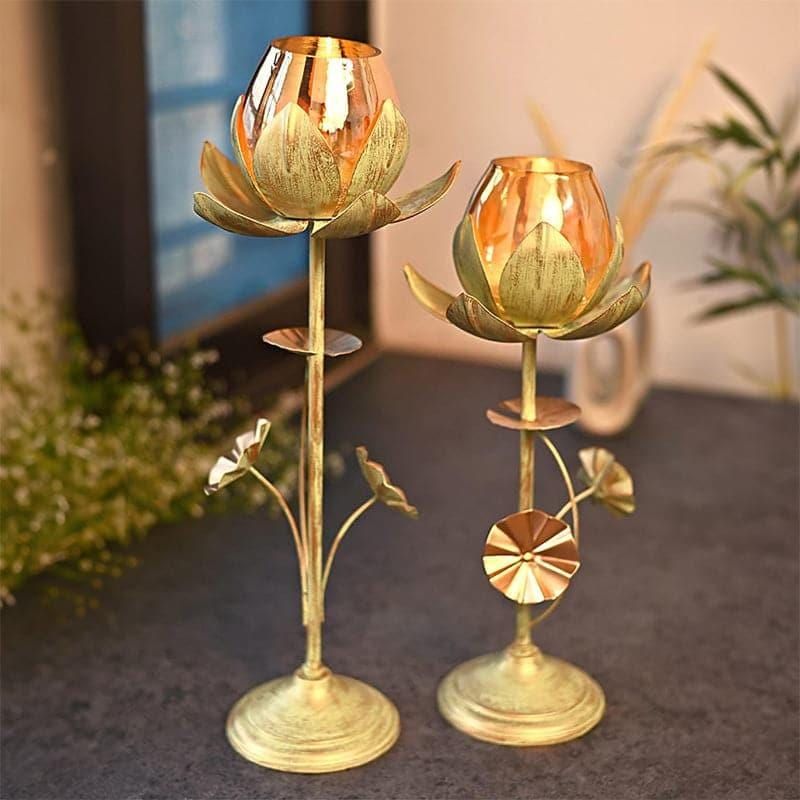 Metal Diya Set