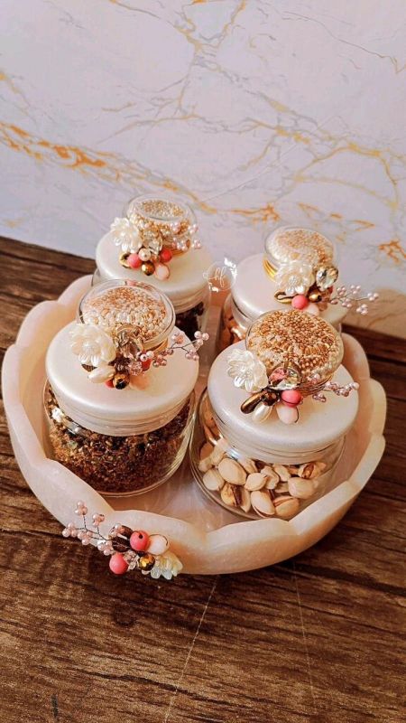 Resin Tray and Glass Jars