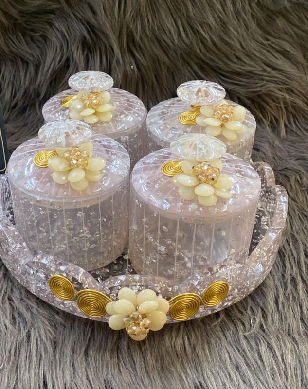 Resin Tray and Jars Set