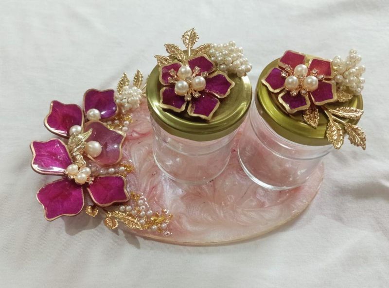 Resin Tray with Bottle