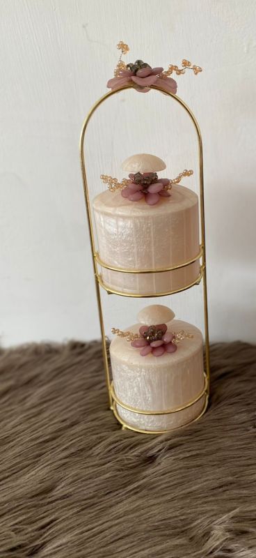 Resin Two Tier Jars