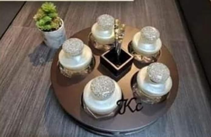 Serving Tray and Jars Set